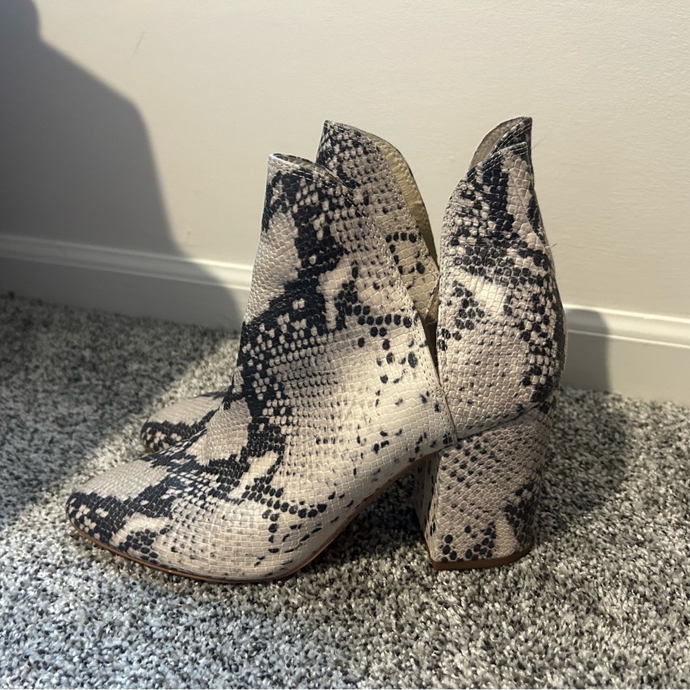 Steve Madden Snake Skin Ankle Bootie